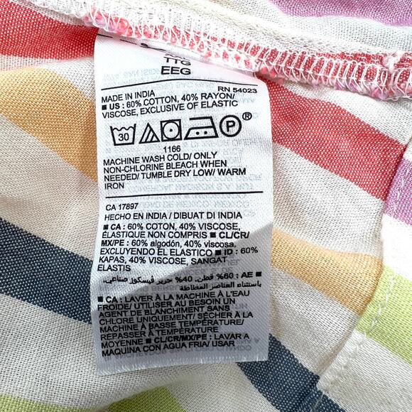 Old Navy Womens Striped Tie Knot Front Short Sleeve Top Size XXL - Picture 7 of 8